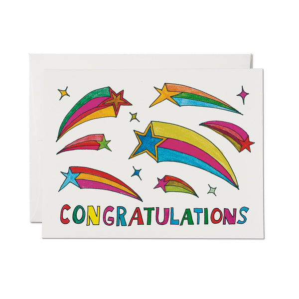 Shooting Stars "Congratulations" Card
