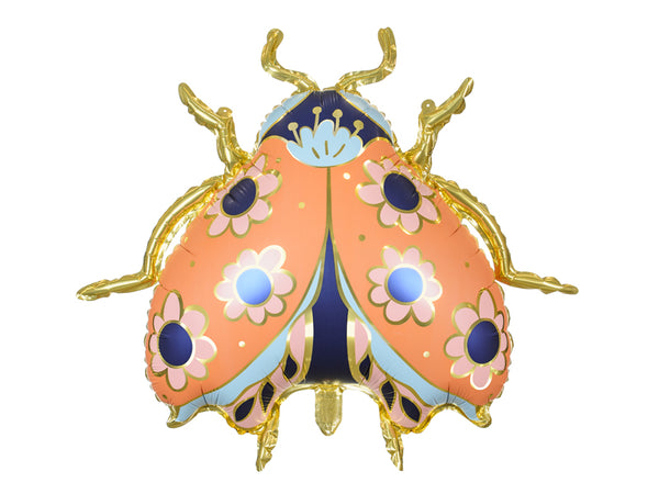 Pastel Ladybug Beetle Foil Mylar Balloon