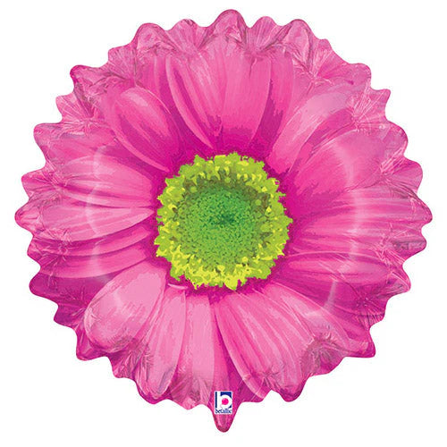24" Bright Blooms Pink Flower Helium Balloon