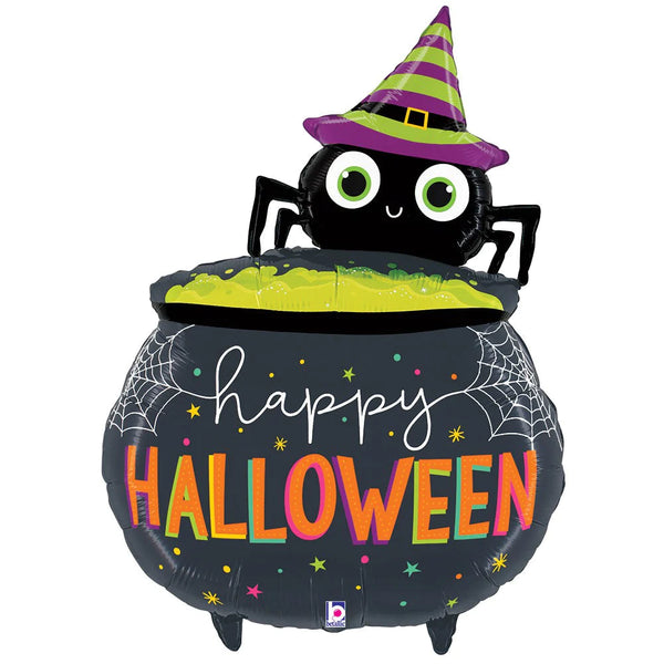 34" Halloween Spider Cauldron Balloon