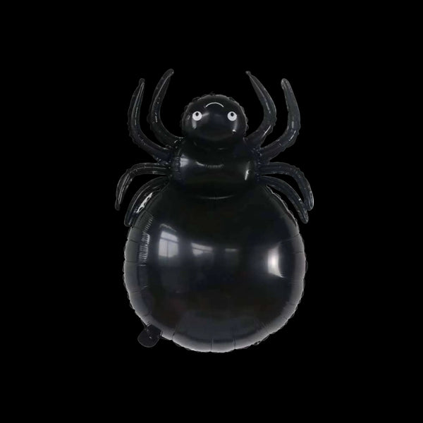 Black Spider Foil Mylar Helium Balloon