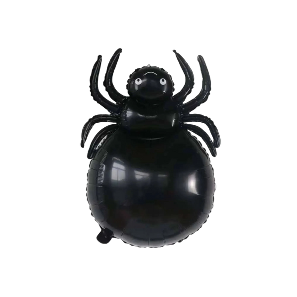 Black Spider Foil Mylar Helium Balloon