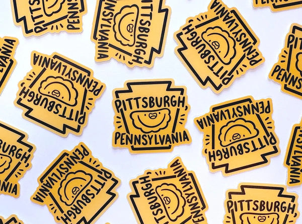 Pittsburgh Pierogi Mini Vinyl Sticker