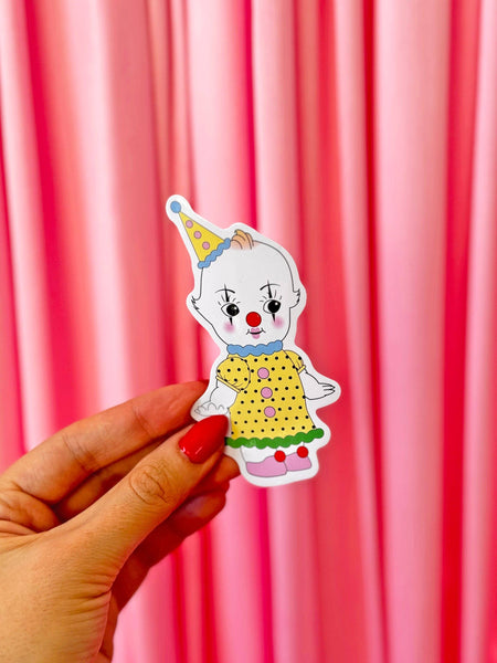 Clown Kewpie Sticker