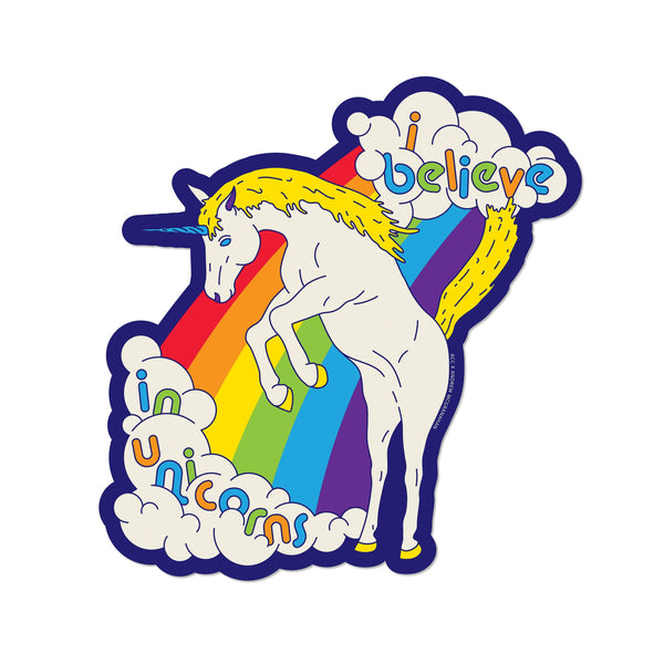 "I Believe in Unicorns" Vinyl Sticker