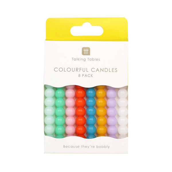 Bobble Birthday Candles - 8 Pack | Cake Candles