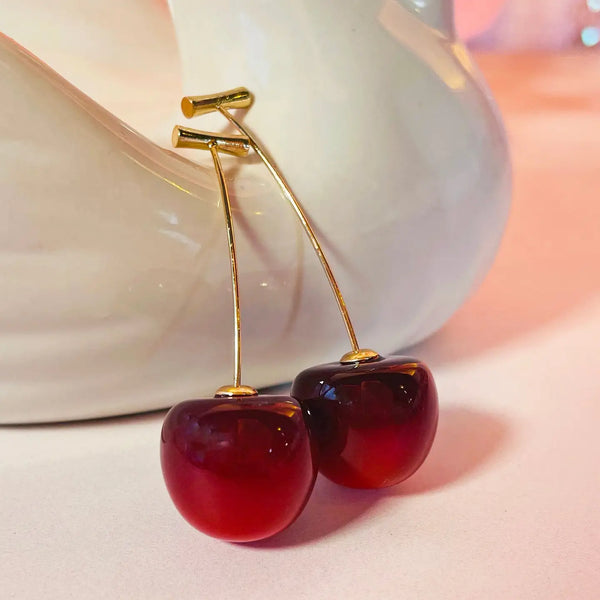 Cherry Stem Earrings