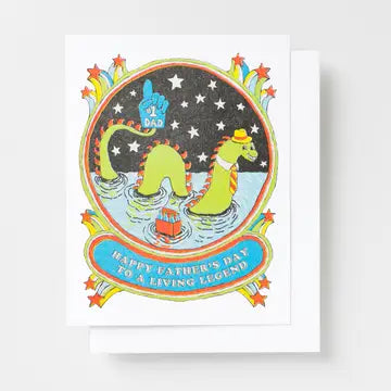 Happy Father's Day True Legend Risograph Greeting Card