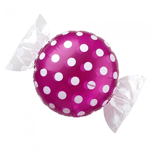 18" Candy Wrapper Polka Dot - Purple