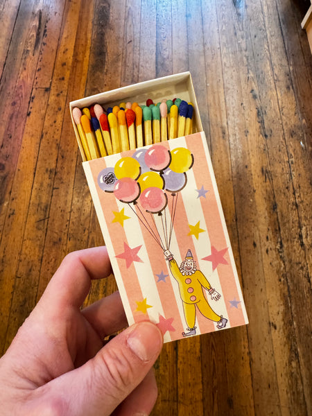 4" Carnival Rainbow Colored Matches