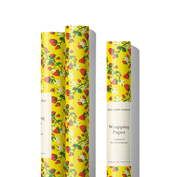Strawberry Patch Gift Wrapping Paper