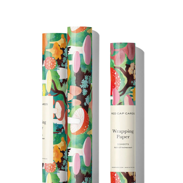 Woodland Mushrooms Gift Wrapping Paper