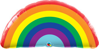 36" Bright Rainbow Foil Balloon