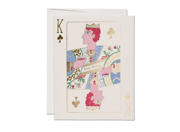 King of Clubs Greeting Card