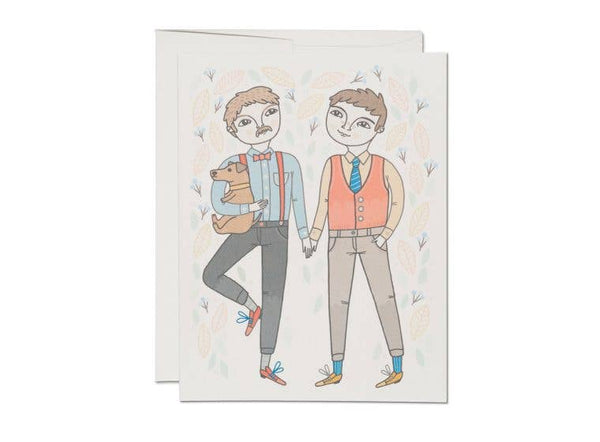 Boy Wedding Greeting Card 🌈