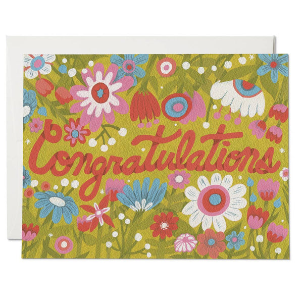 Wildflower Congrats Greeting Card