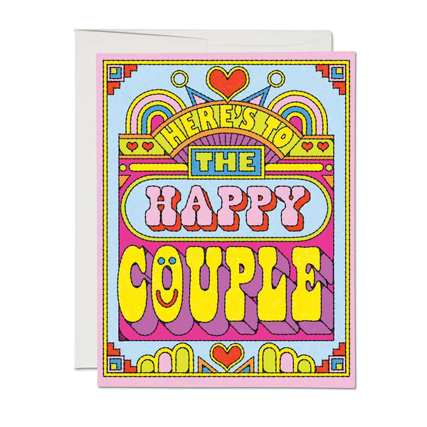 Happy Couple Wedding Greeting Card