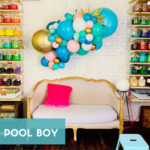 'Pool Boy' Organic Balloon Burst ✨