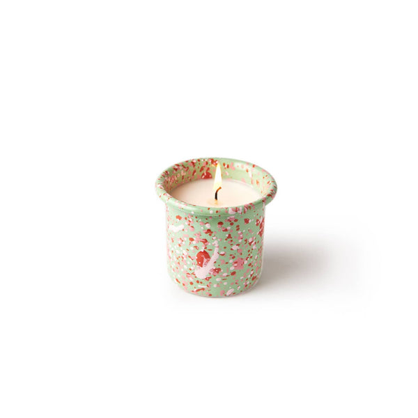 Mint Enamelware Scented Candle - Lime Bergamot