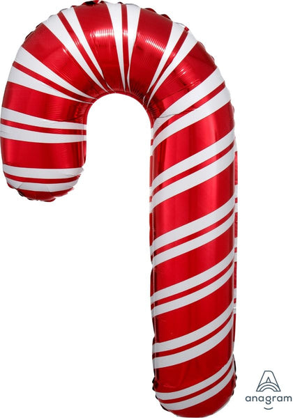 37" Red and White Candy Cane Balloon