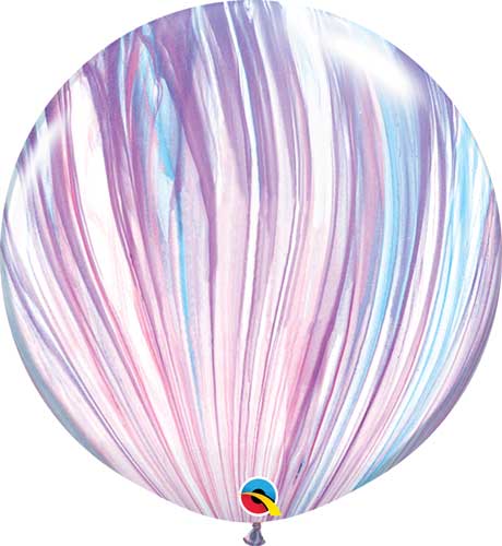 3' Agate Pink and Purple Balloon