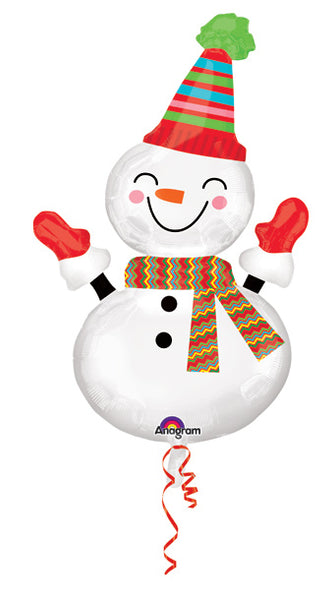 36" Smiley Snowman Balloon