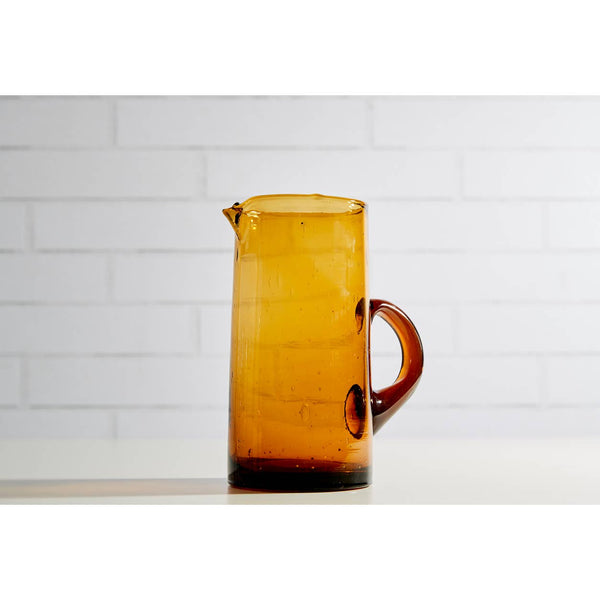 Moroccan Cone Pitcher - Amber