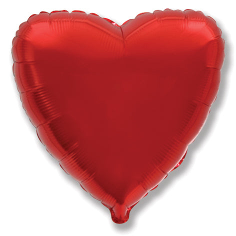 32" Metallic Red Heart Balloon