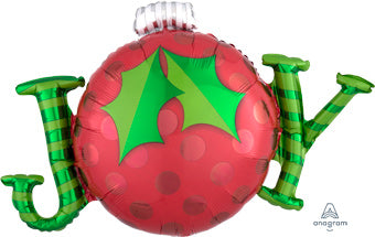 31" JOY Ornament Balloon