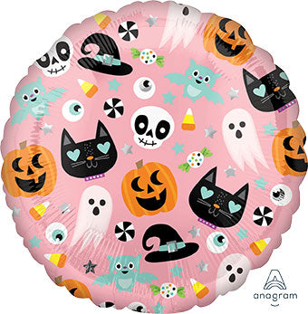 Pink Fun Halloween Balloon