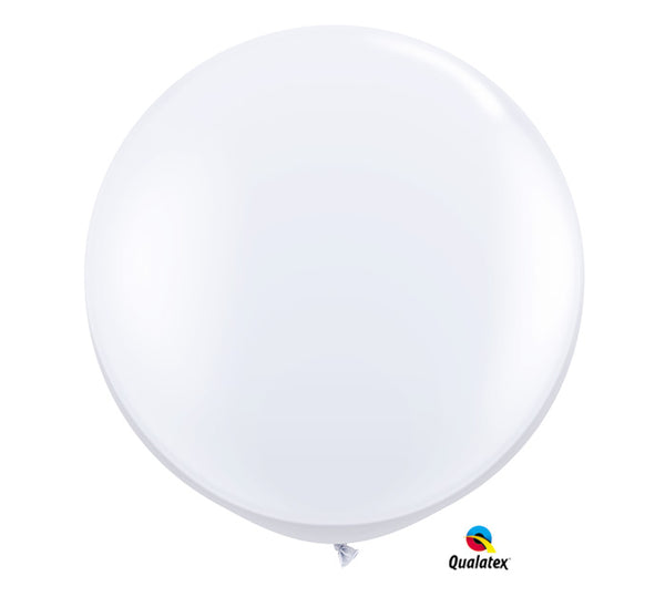 3' Classic White Balloon