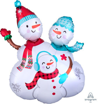 26" Snowman Family Balloon