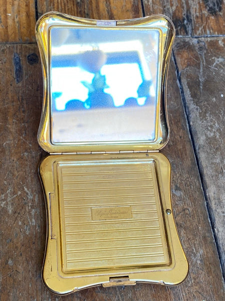Vintage Brass Elgin Mirror Compact