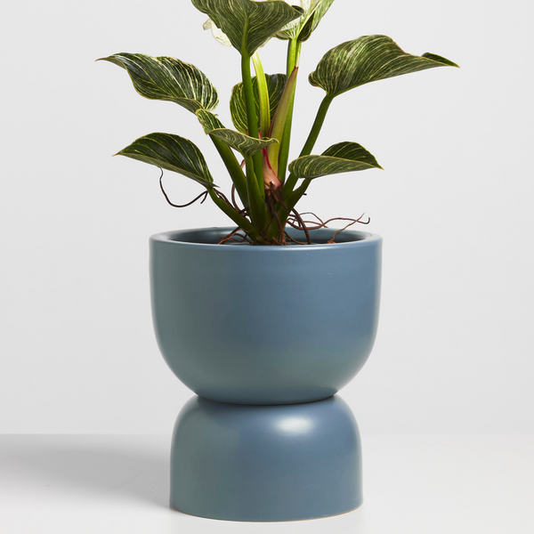 9" Ceramic Hourglass Planter (more colors)