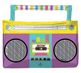 27" Retro Awesome Party Boombox