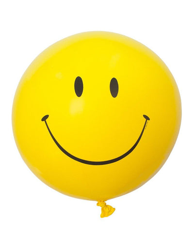 三嶋くろね　版画　8.15 happy balloon 3' Smiley Face Latex Balloon – Von Walter + funkBALLOON
