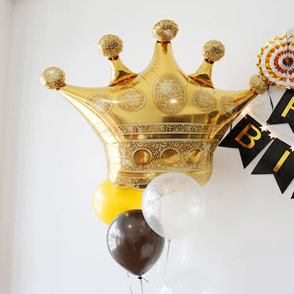 40" Gold Crown Balloon