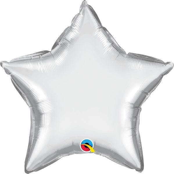 20" Silver Star Balloon