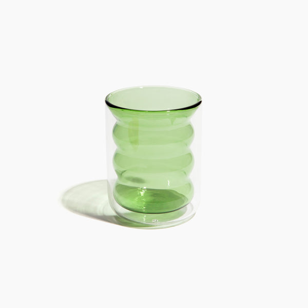 Borosilicate Groovy Cup - Green
