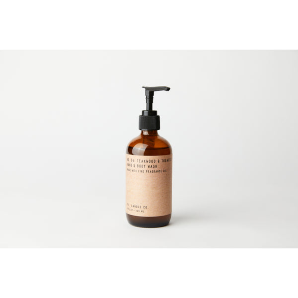 Teakwood & Tobacco P.F. Candle Co. Hand & Body Wash