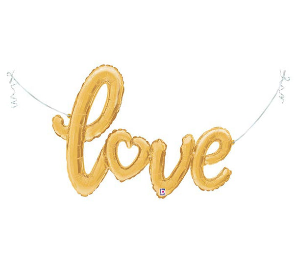 "Love" 47" Script Balloon