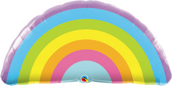 36" Pastel (ish) Rainbow Foil Balloon