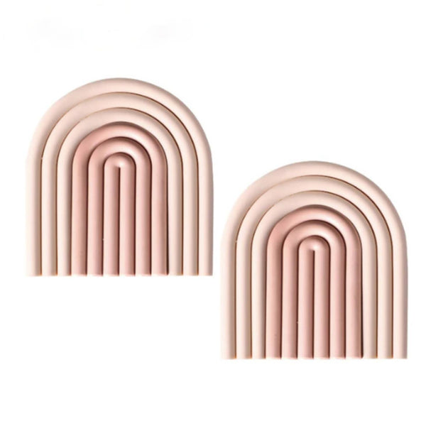 Silicone Removable Rainbow Coasters (more colors)