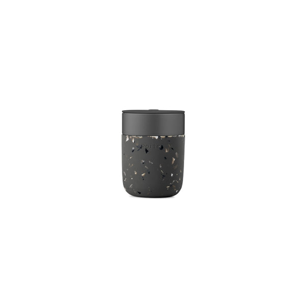 Porter Ceramic To-Go Mug in Charcoal Terrazzo