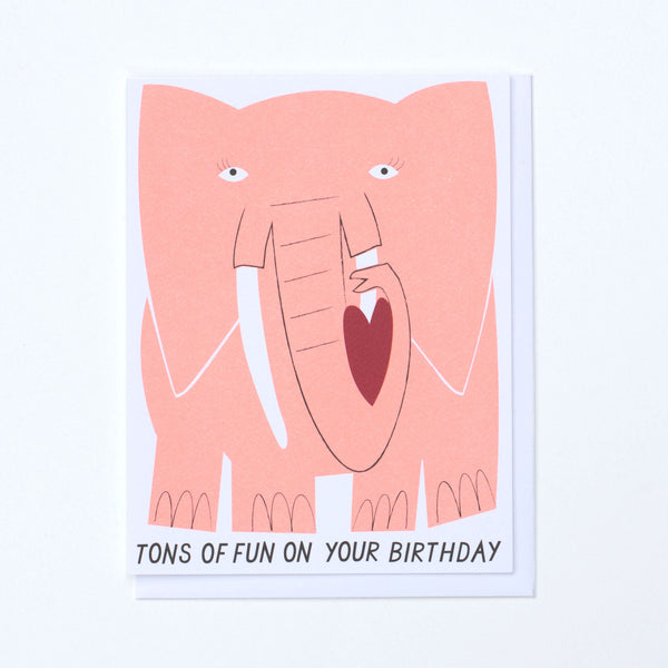 Big Elephant Birthday Note Card