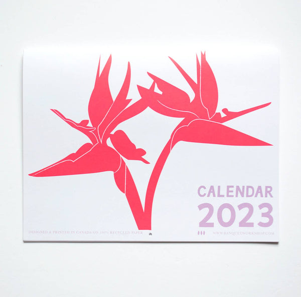 2023 Calendar - Meaning of Flowers by Banquet