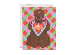 Poodle Birthday Card