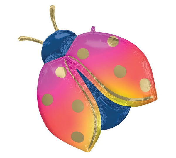 33" Colorful Ladybug Helium Balloon