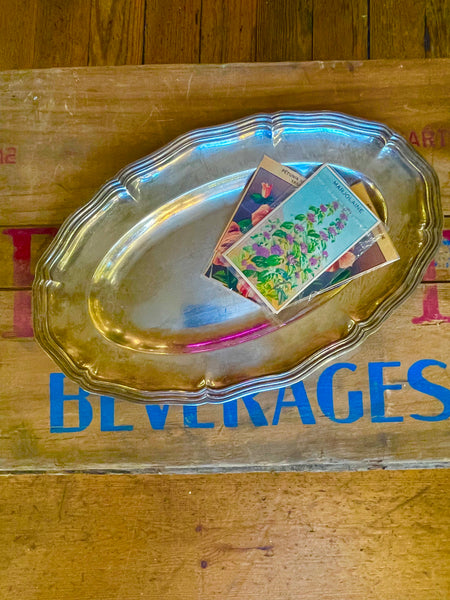 Vintage Christofle S/P Art Deco Scalloped Platter