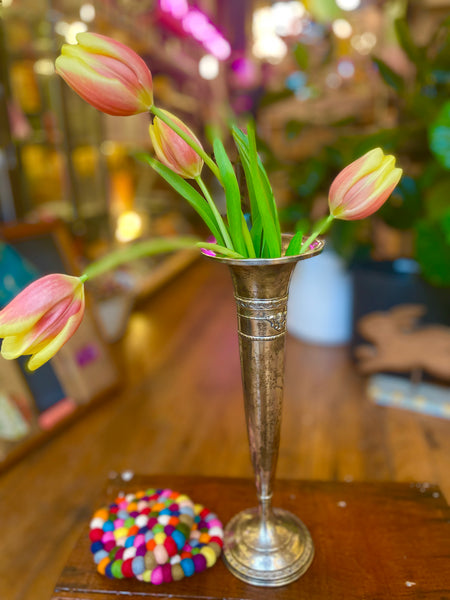 Sterling Trumpet Vase